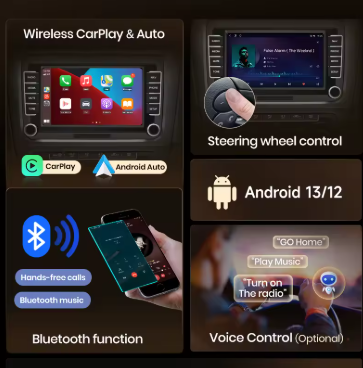 VW Touchscreen Radio - Apple CarPlay/Bluetooth