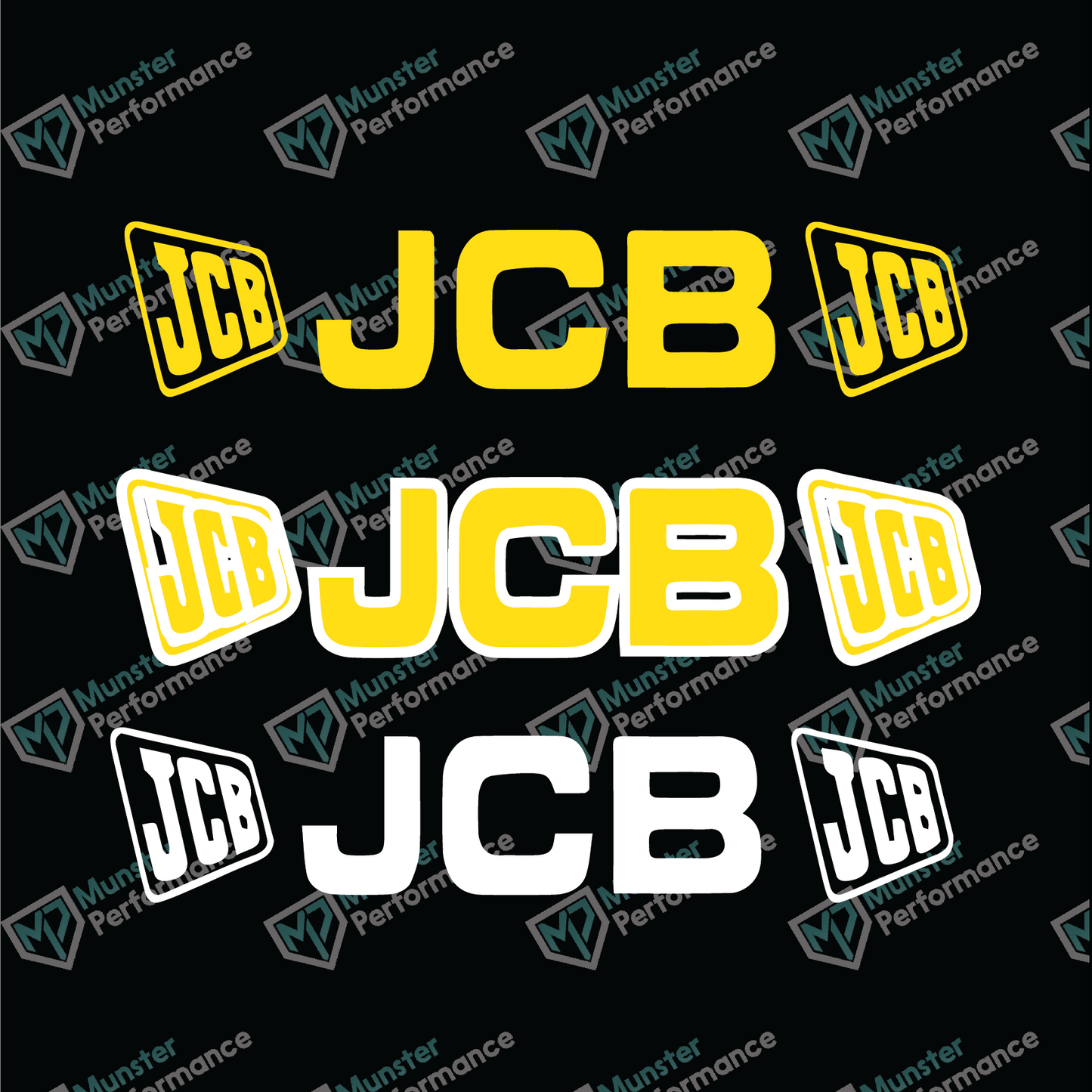 JCB Window Sticker