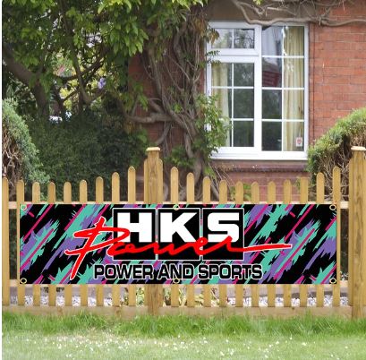 HKS Power & Sports Garage Banner