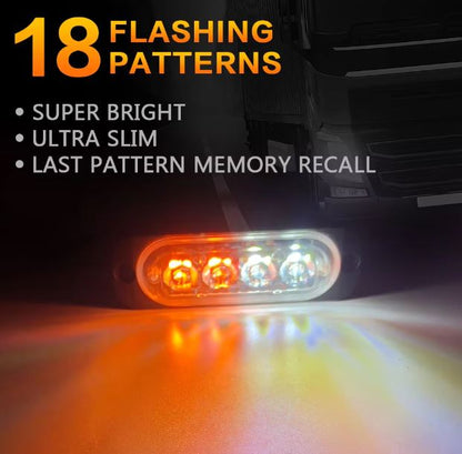 4 LED Strobe Warning Light x1