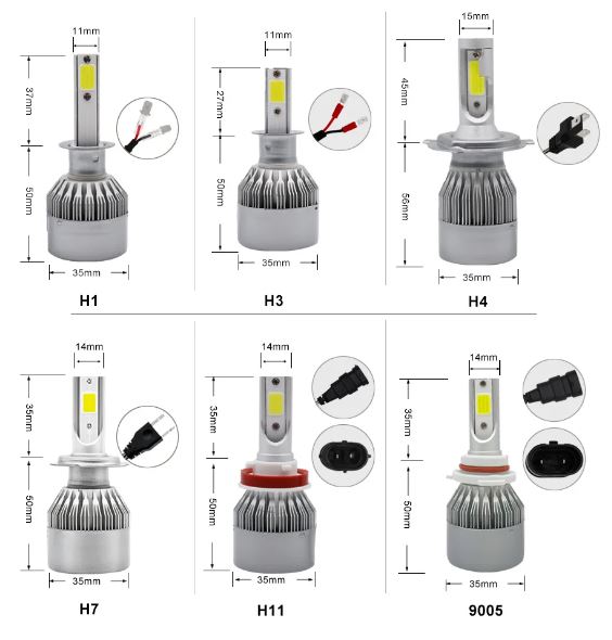 C6 LED's - 6000K